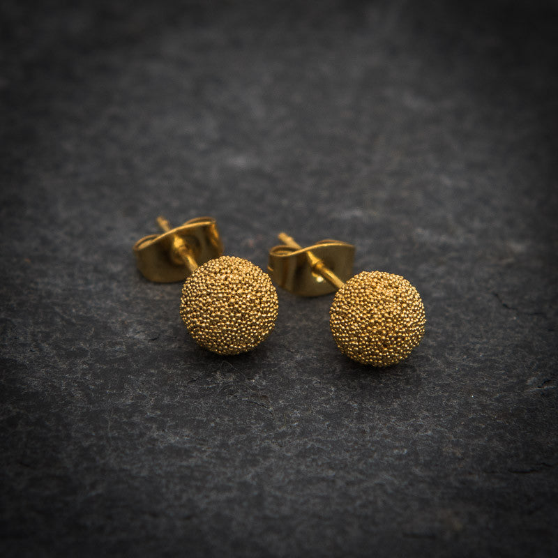 Granulation Ball Stud Earrings - Beyond Biasa