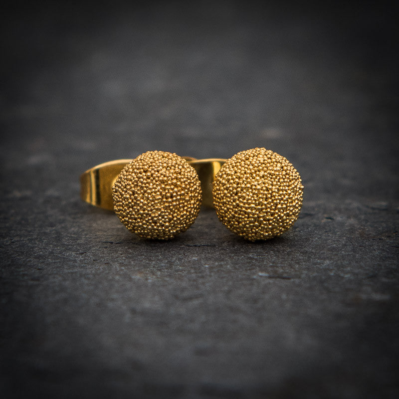 Granulation Ball Stud Earrings - Beyond Biasa