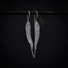 Long Leaf Earrings in Sterling Silver - Beyond Biasa