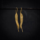 Long Leaf Earrings in Gold Vermeil - Beyond Biasa