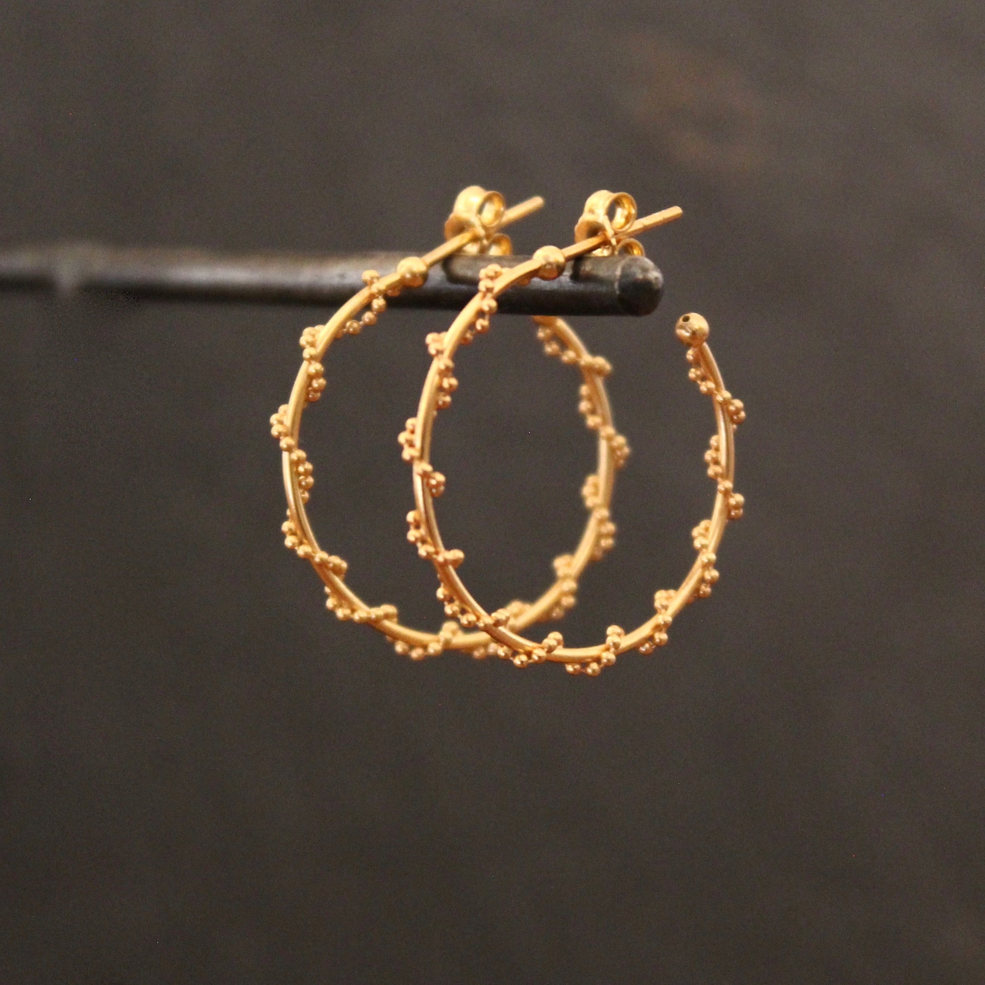 Gold Vermeil Twist Hoop Earrings - Beyond Biasa