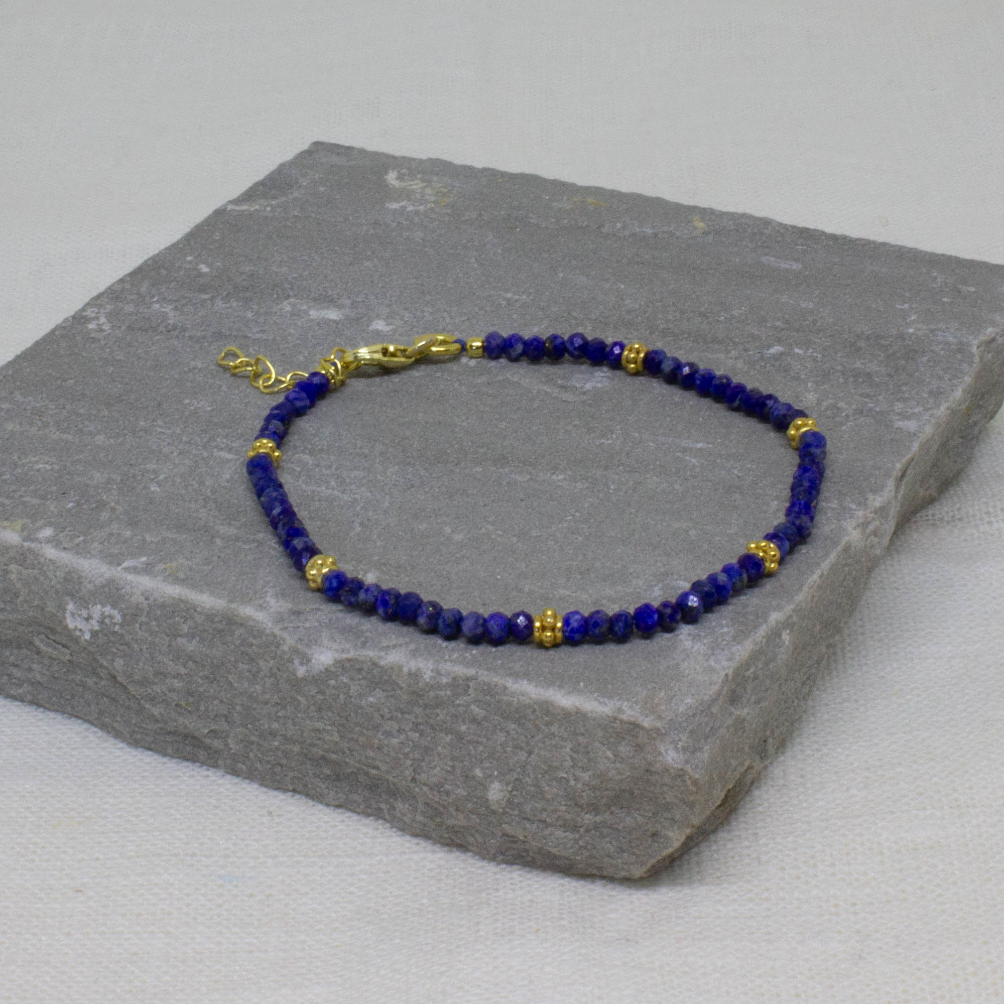 Gemstone and Gold Beaded Bracelet - Beyond Biasa