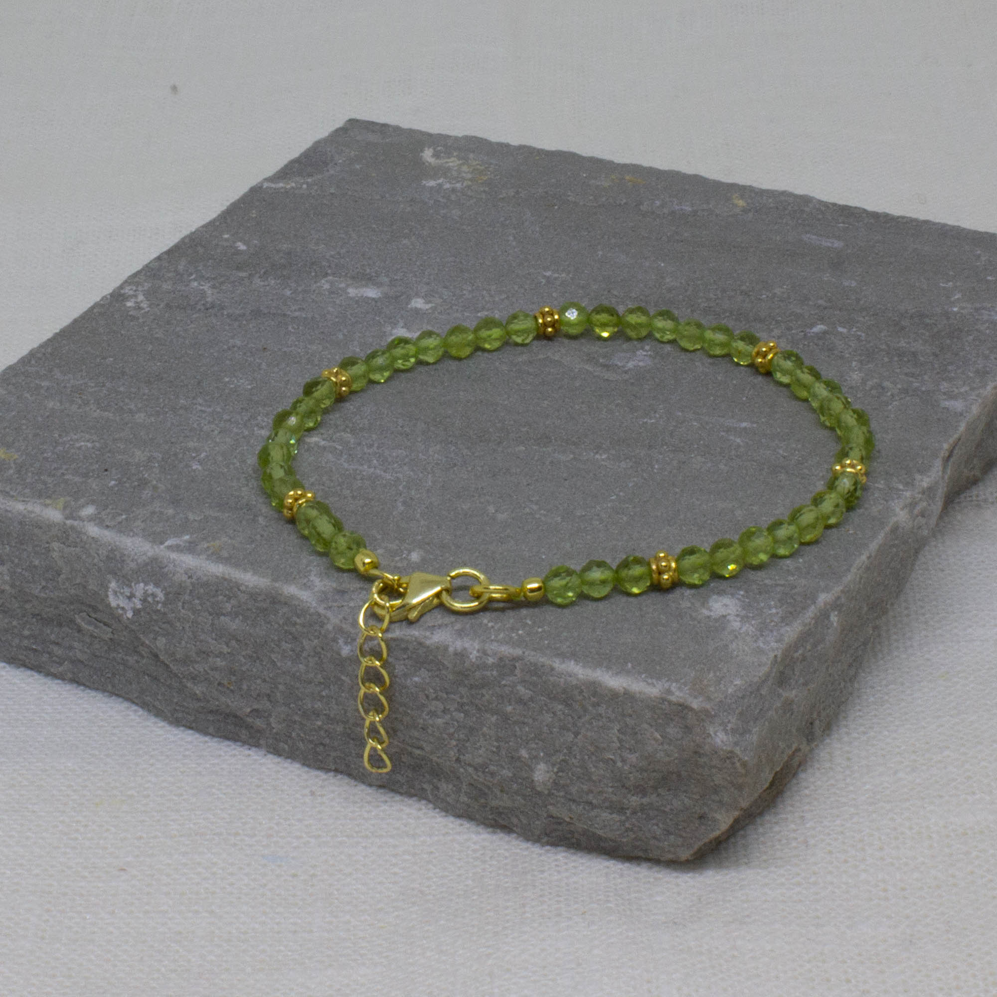 Gemstone and Gold Beaded Bracelet - Beyond Biasa