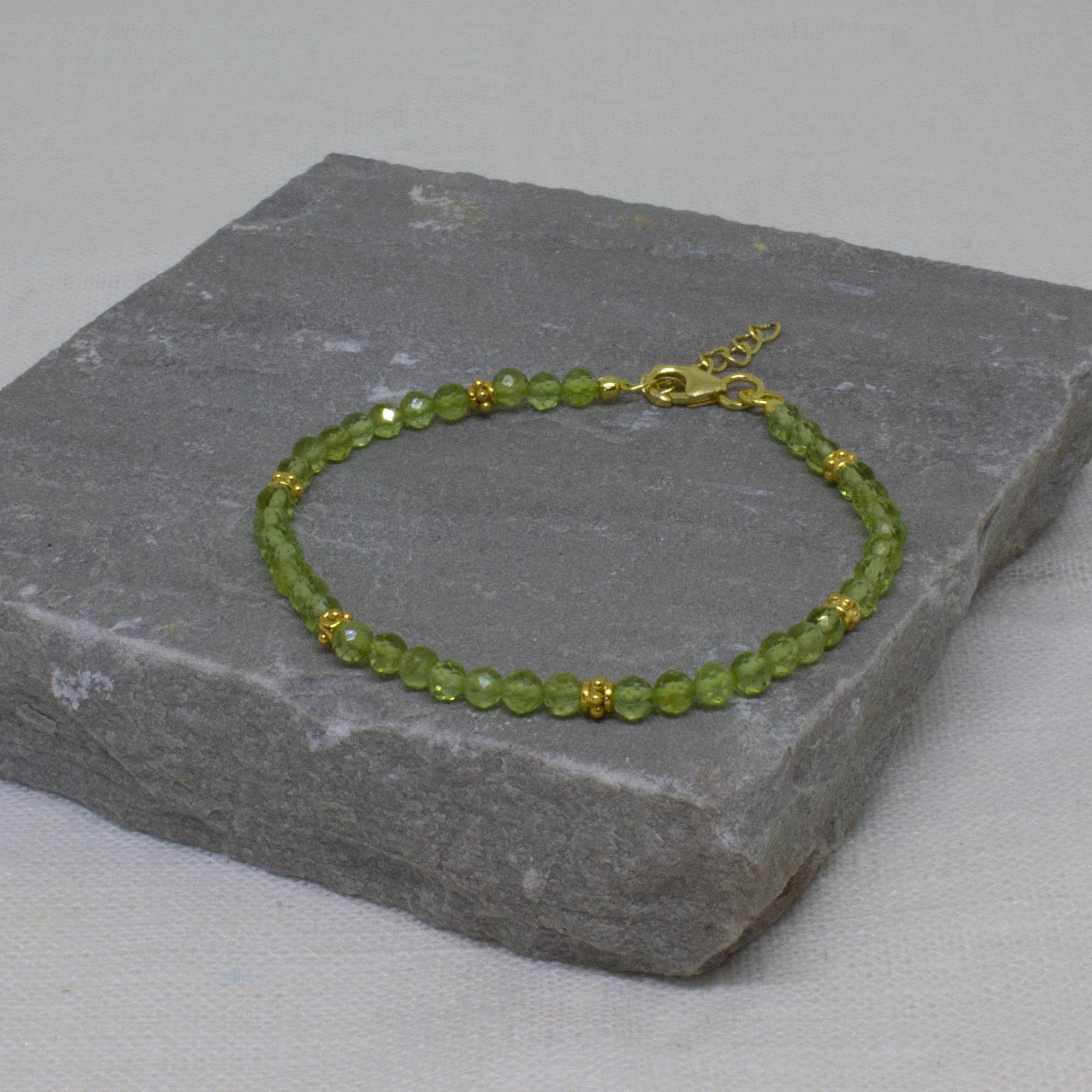 Gemstone and Gold Beaded Bracelet - Beyond Biasa