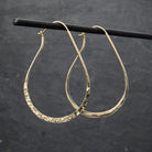 Hammered Gold Vermeil Hoop Earrings - Beyond Biasa