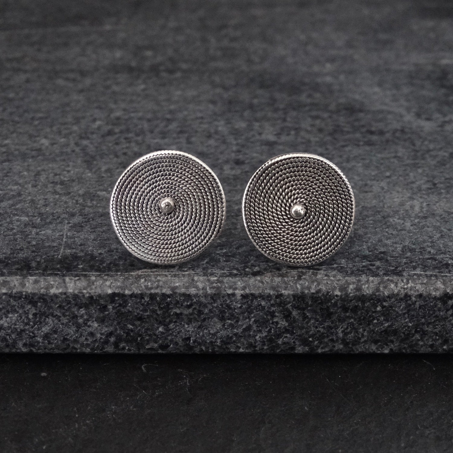 Sterling Silver Wirework Stud Earrings - Beyond Biasa