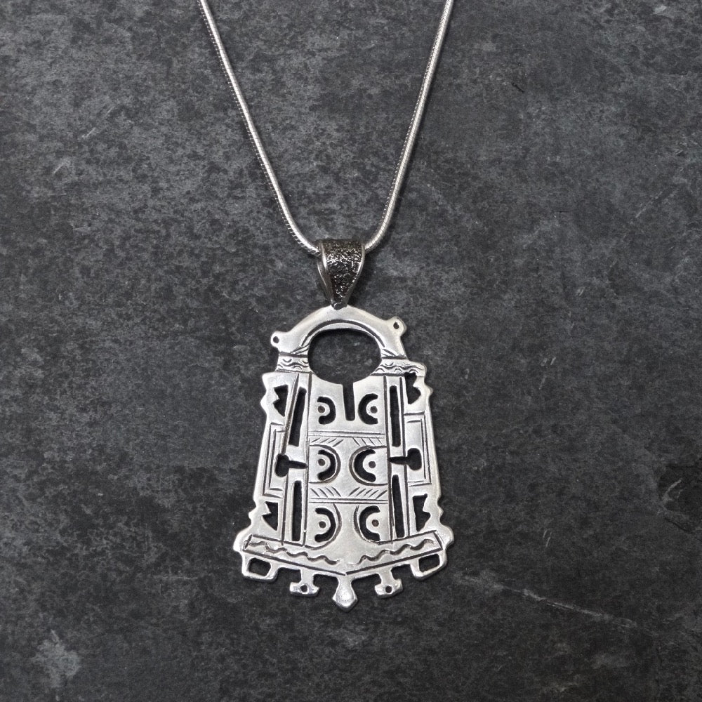 Sterling Silver Geometric Tuareg Pendant - Beyond Biasa