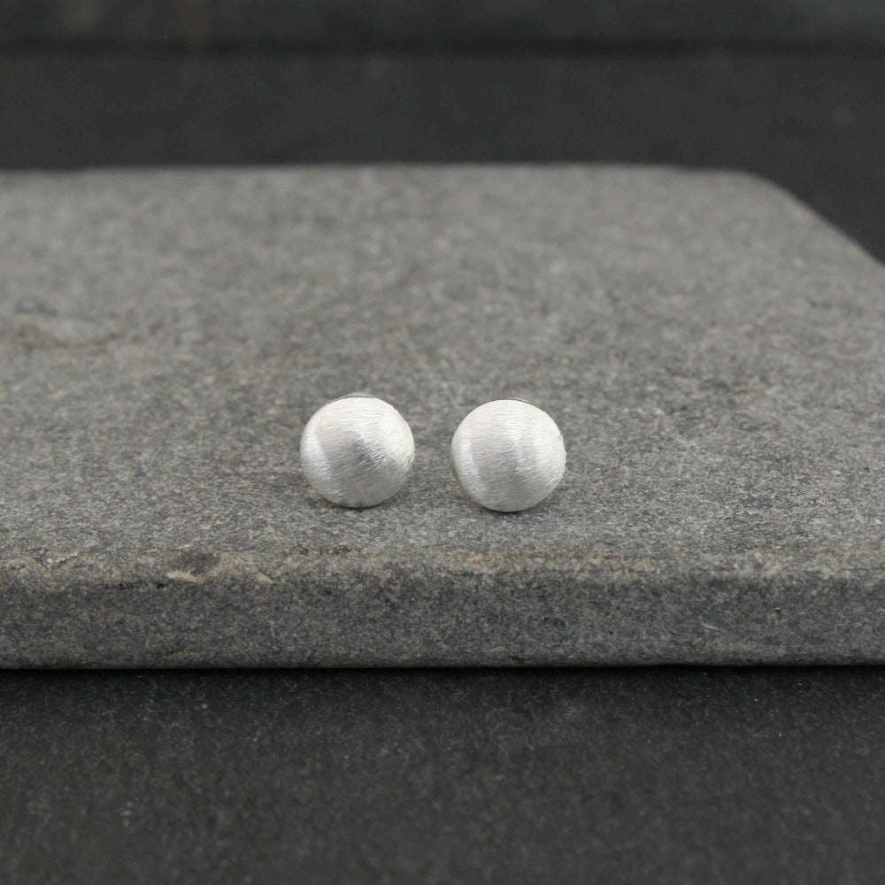 Brushed Circle Studs - Beyond Biasa