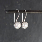 Round Freshwater Pearl Drop Earrings in Sterling Silver