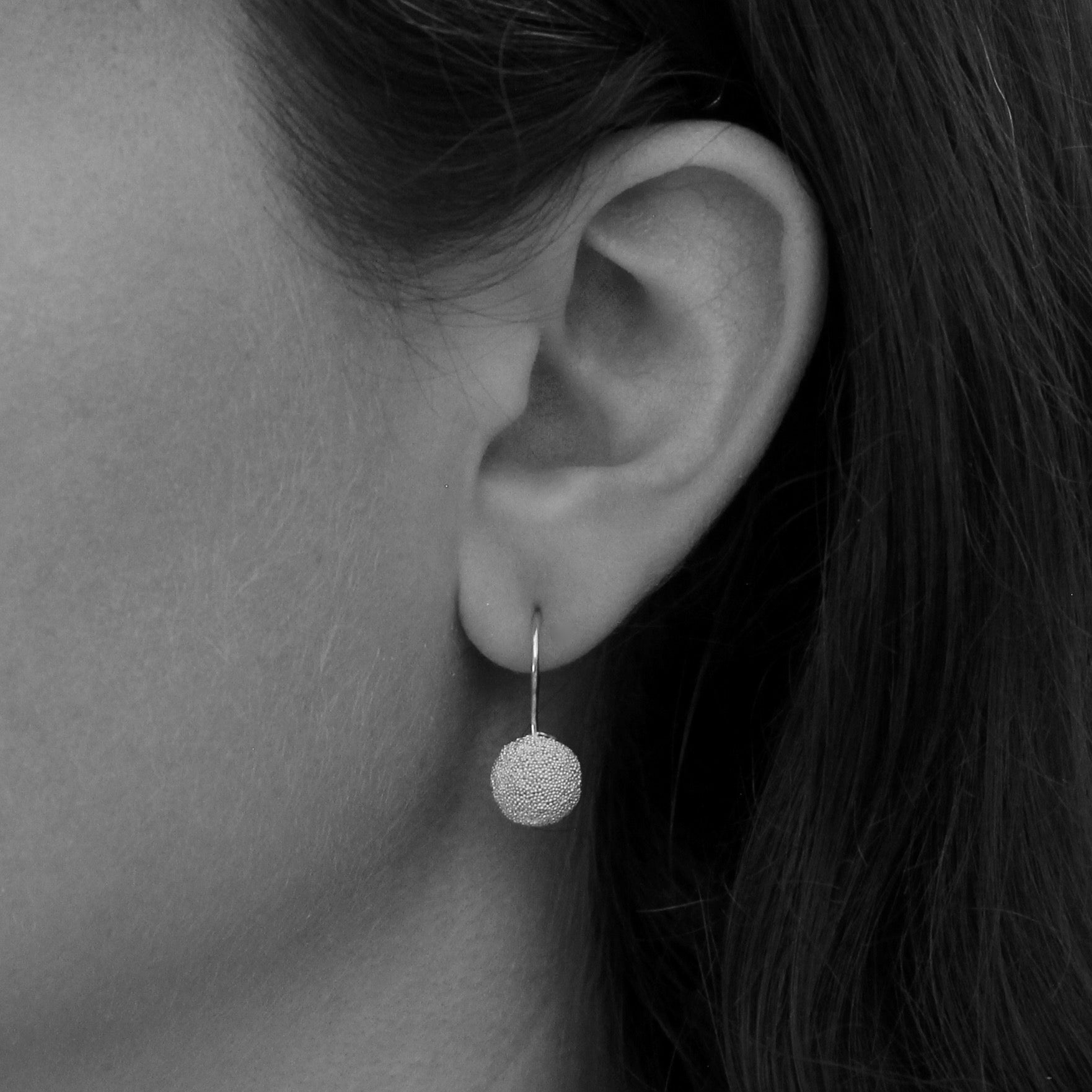 Granulation Ball Drop Earrings - Beyond Biasa