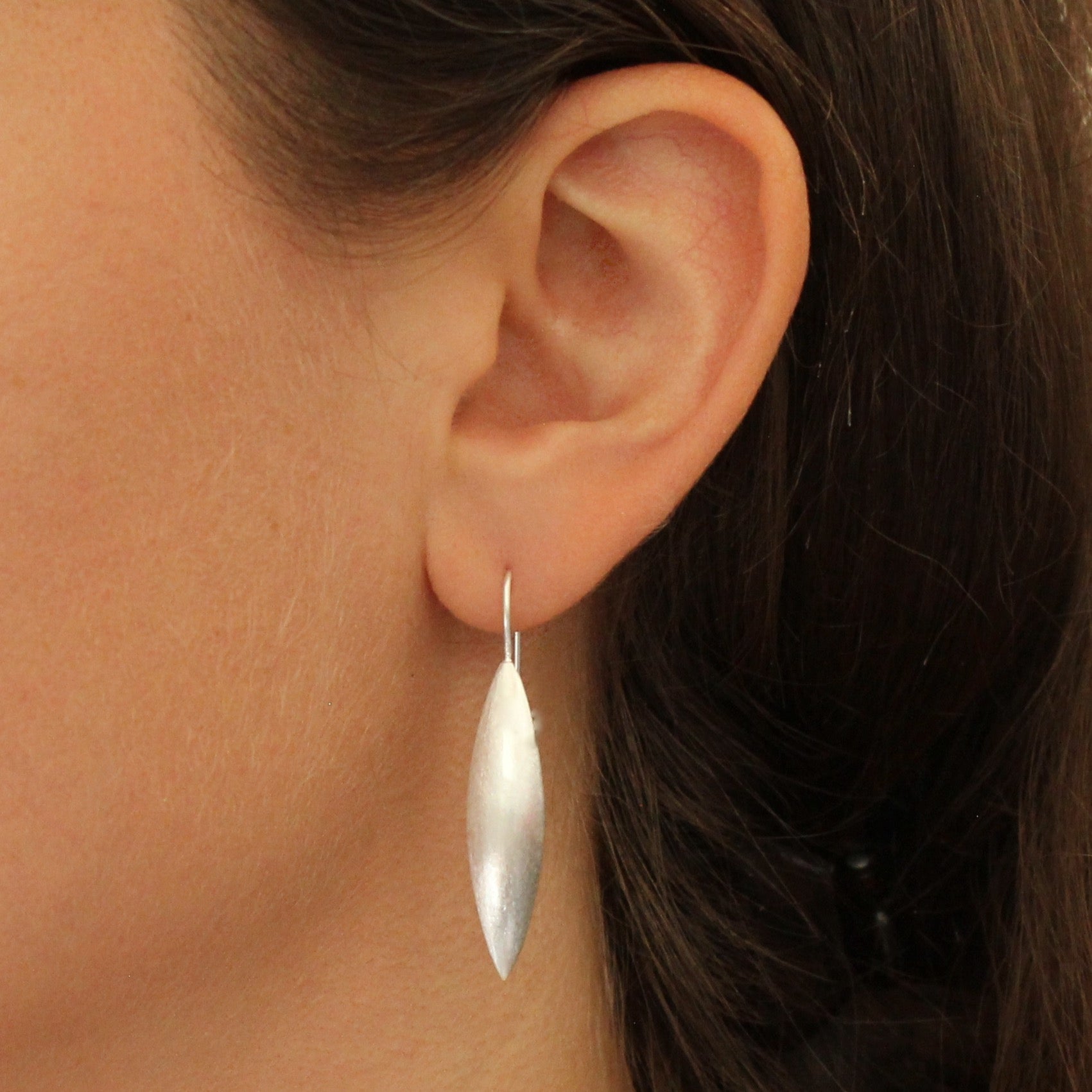 Brushed Spear Drop Earrings - Beyond Biasa