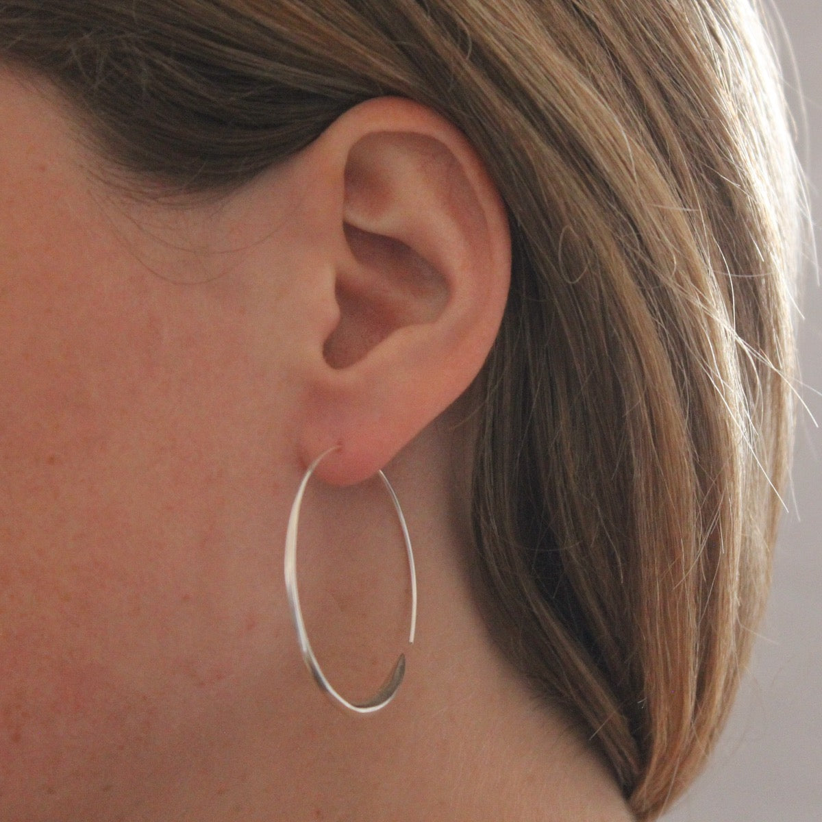 Silver Wrap Over Hoop Earrings - Beyond Biasa