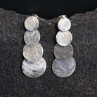 Brushed Silver Circles Earrings - Beyond Biasa