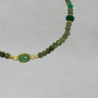 Emerald and Gold Beaded Bracelet - Beyond Biasa