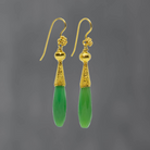 Chrysoprase and Granulation Earrings - Beyond Biasa