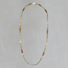 Gemstone and Mixed Metals Necklace - Beyond Biasa