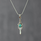 Silver Art Deco Pendant and Chain - Beyond Biasa