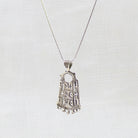 Sterling silver large statement tuareg pendant necklace - Beyond Biasa 