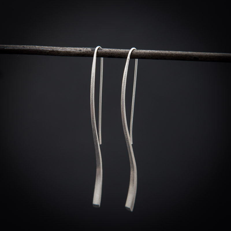 Sterling Silver 'Flick' Earrings - Beyond Biasa