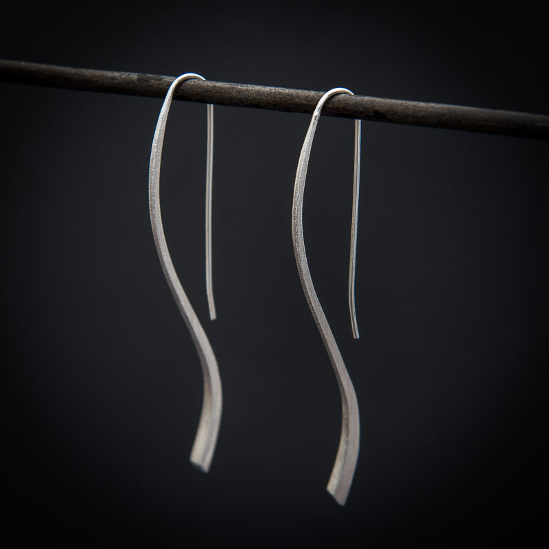 Sterling Silver 'Flick' Earrings - Beyond Biasa