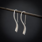 Brushed Sterling Silver or Gold Vermeil Mini 'Flick' Earrings - Beyond Biasa