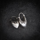 Granulation Sterling Silver Bucket Hoop Earrings - Beyond Biasa