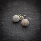 Granulation Ball Stud Earrings in Sterling Silver or Gold Vermeil - Beyond Biasa