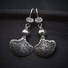 Sterling Silver 'Fossil' Drop Earrings - Beyond Biasa