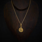 Gold Vermeil Mesh Petal Pendant - Beyond Biasa