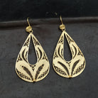 Gold Vermeil Teardrop Filigree Earrings - Beyond Biasa