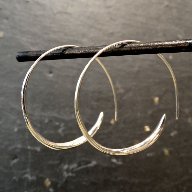 Sterling Silver Wrap Over Hoop Earrings - Beyond Biasa