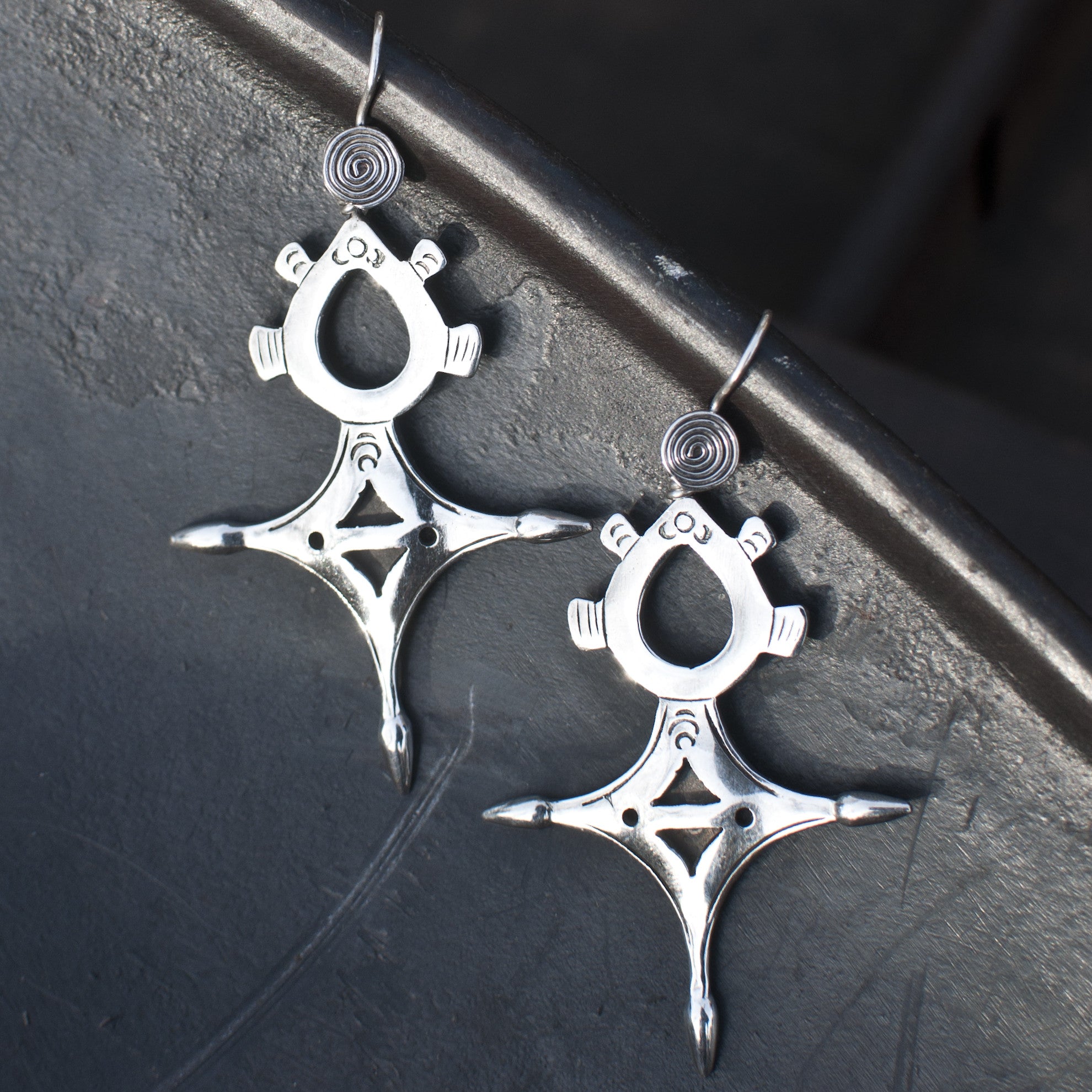 Sterling Silver 'Tuareg' Earrings - Beyond Biasa