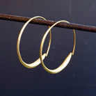 Gold Vermeil Wrap Over Hoop Earrings - Beyond Biasa