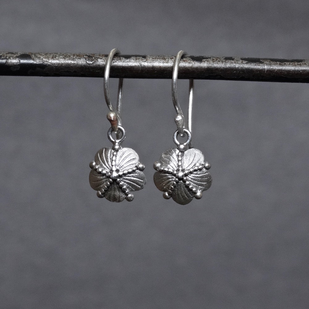 Sterling Silver Little Flower Drop Earrings - Beyond Biasa