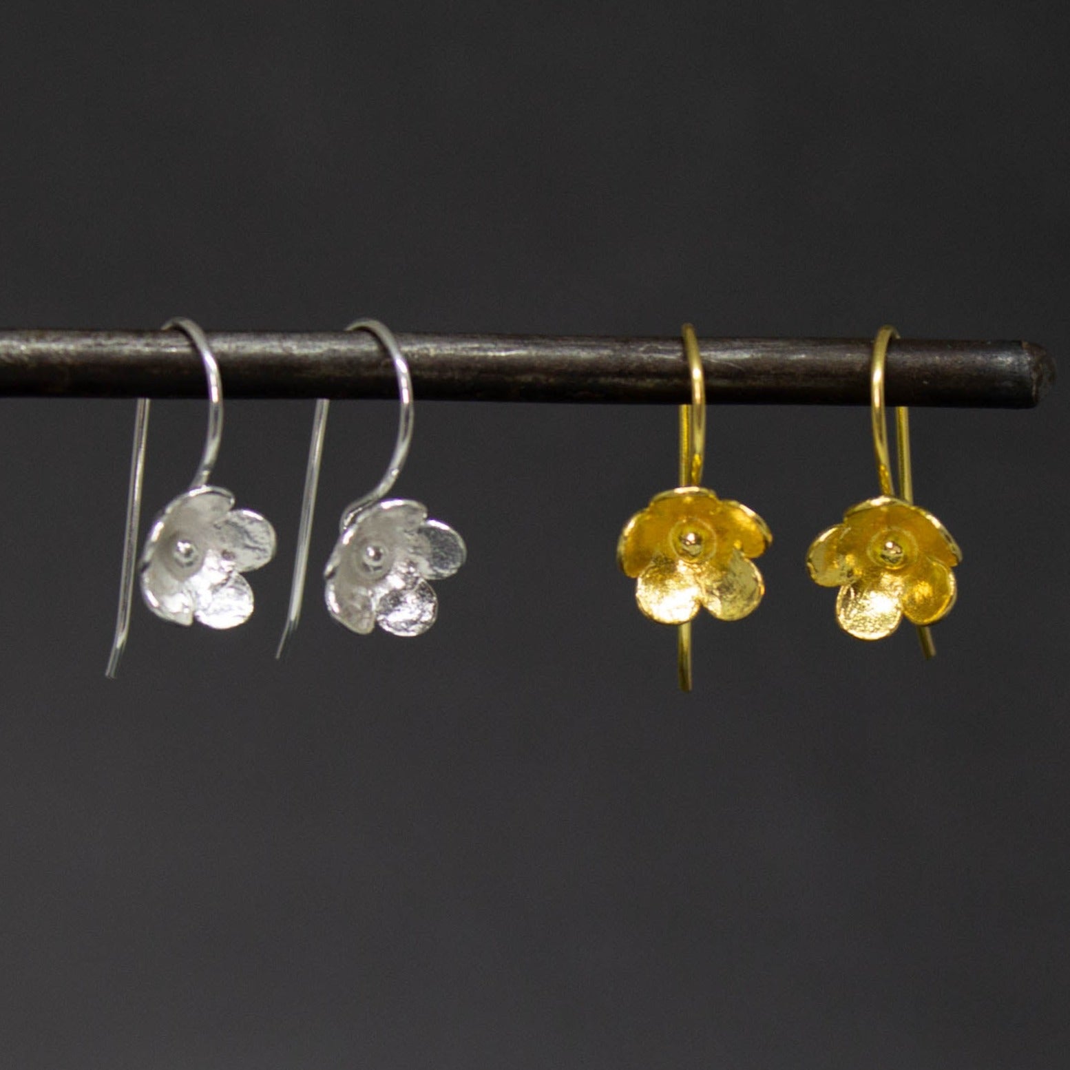 Little Flower Drop Earrings - Main Image