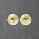 Brushed Swirl Stud Earrings - Beyond Biasa