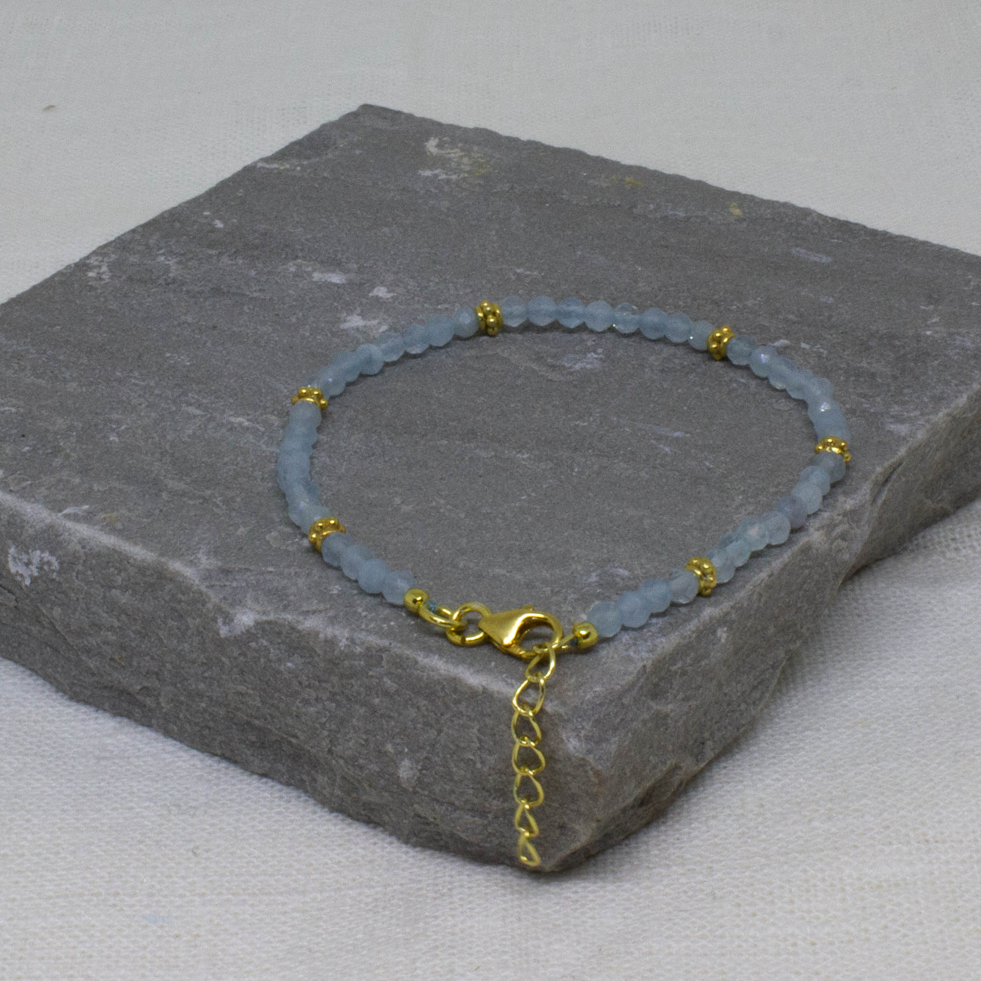 Gemstone and Gold Beaded Bracelet - Beyond Biasa