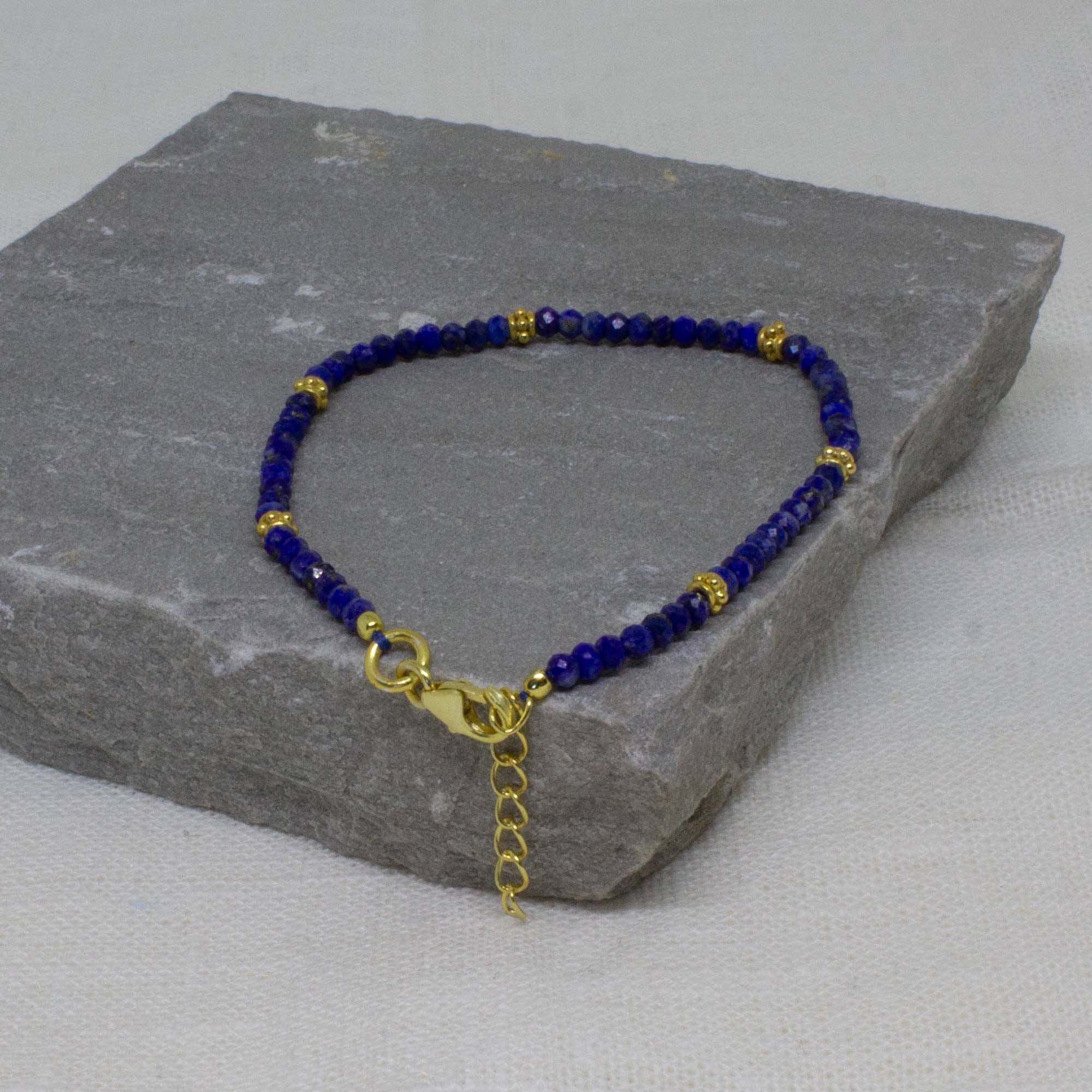Gemstone and Gold Beaded Bracelet - Beyond Biasa