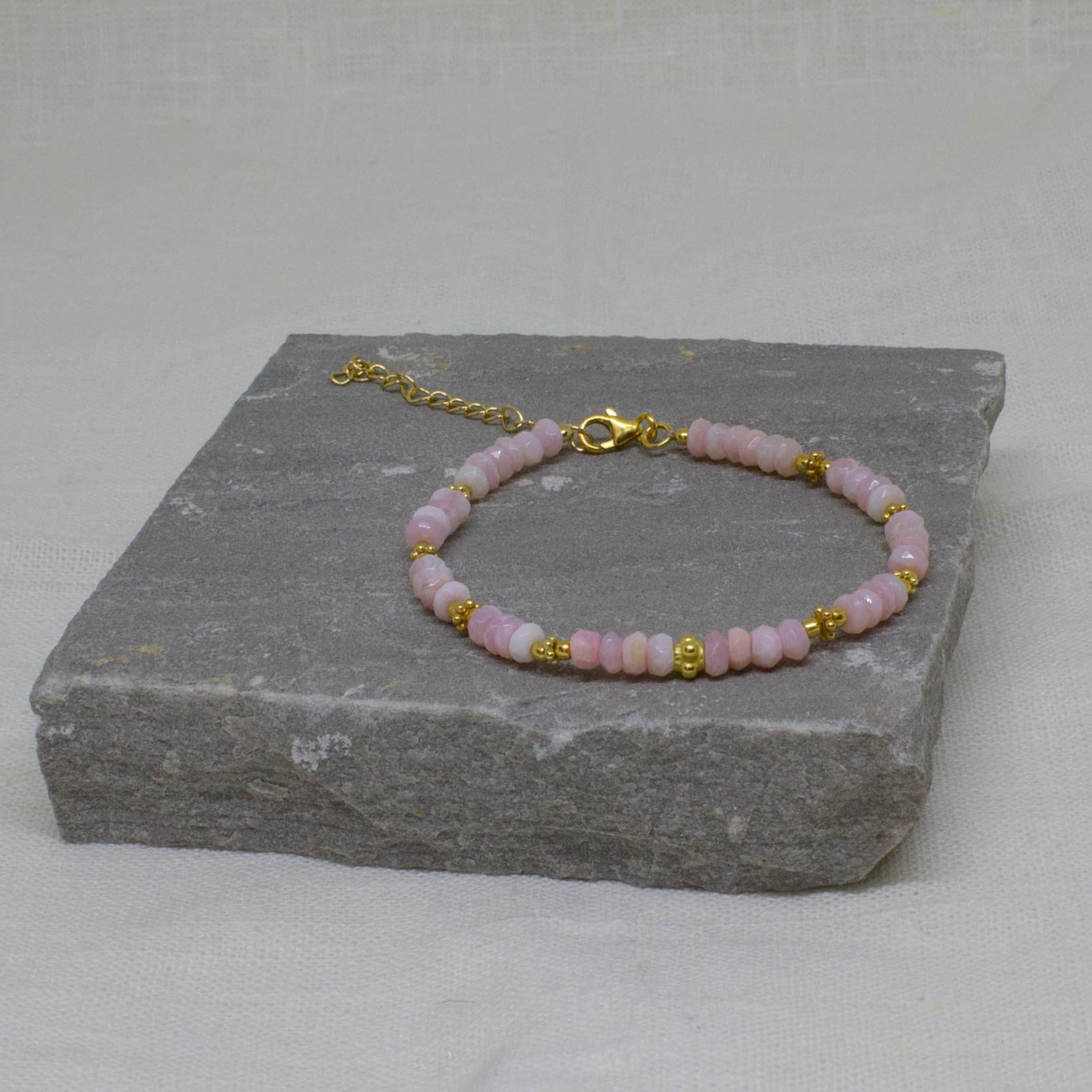 Opal and Gold Beaded Bracelet - Beyond Biasa