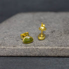 Tourmaline and Gold Stud Earrings - Beyond Biasa