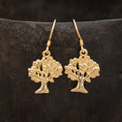 Gold Vermeil 'Tree of Life' Earrings - Beyond Biasa