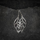 Sterling Silver Leaf Drop Earrings - Beyond Biasa