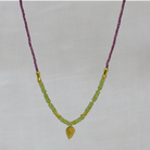 Gemstone Hazel Leaf Beaded Necklace - Beyond Biasa