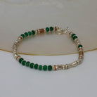 Green Onyx and Mixed Metals Bracelet - Beyond Biasa