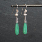Chrysoprase and Silver Granulation Earrings - Beyond BiasaChrysoprase and Granulation Earrings - Beyond Biasa