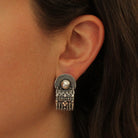 Silver South Indian Bead Stud Earrings - Beyond Biasa