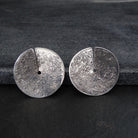 Sterling Silver Granulation Disc Earrings - Beyond Biasa