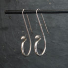 Sterling Silver Serpent Hoop Earrings - Beyond Biasa