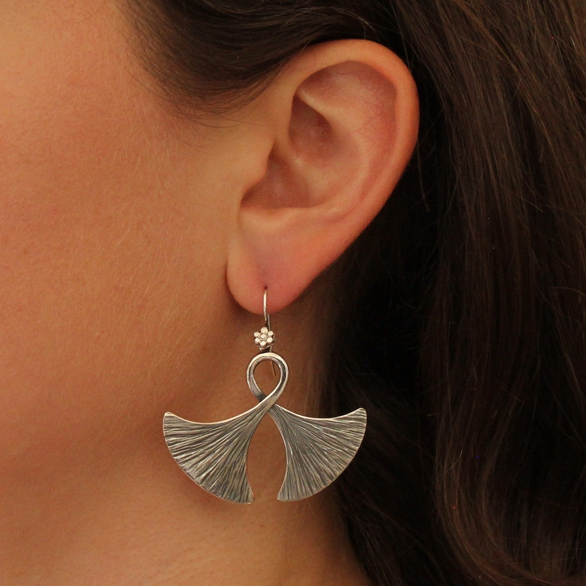 Silver "Double Axe" Earrings - Beyond Biasa