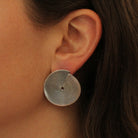 Wirework Disc Stud Earrings - Beyond Biasa